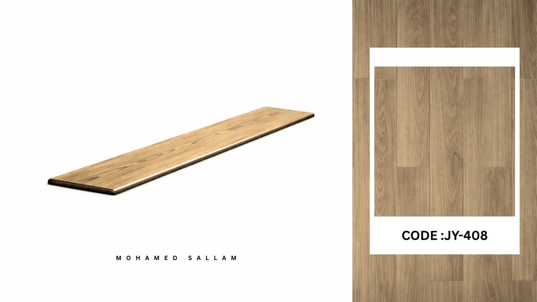 JY-408 Light Oak SPC flooring plank swatch