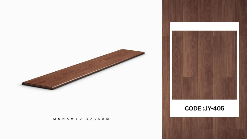 JY-405 Deep Walnut SPC flooring plank swatch