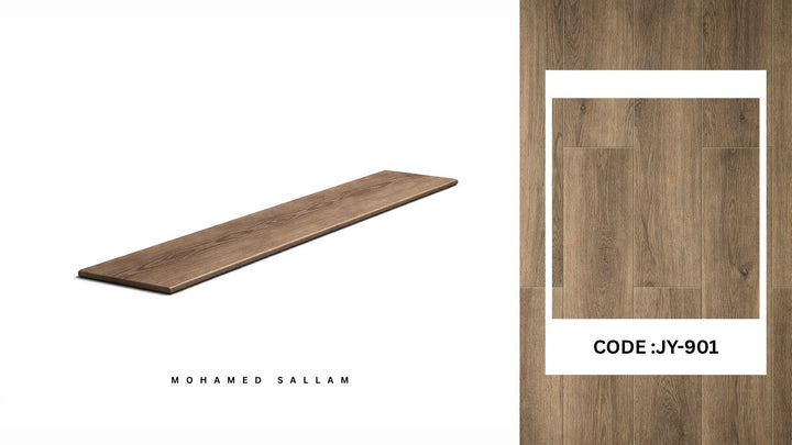 JY-901 Warm Chestnut SPC flooring plank swatch