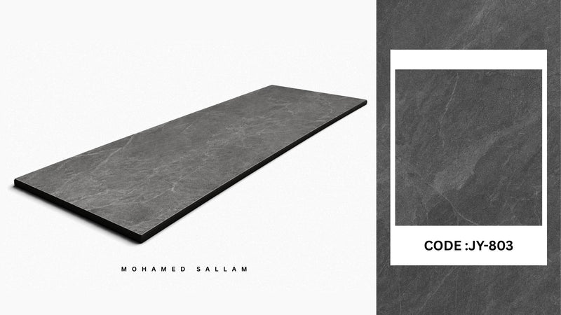 JY-803 Charcoal SPC stone-look tile swatch