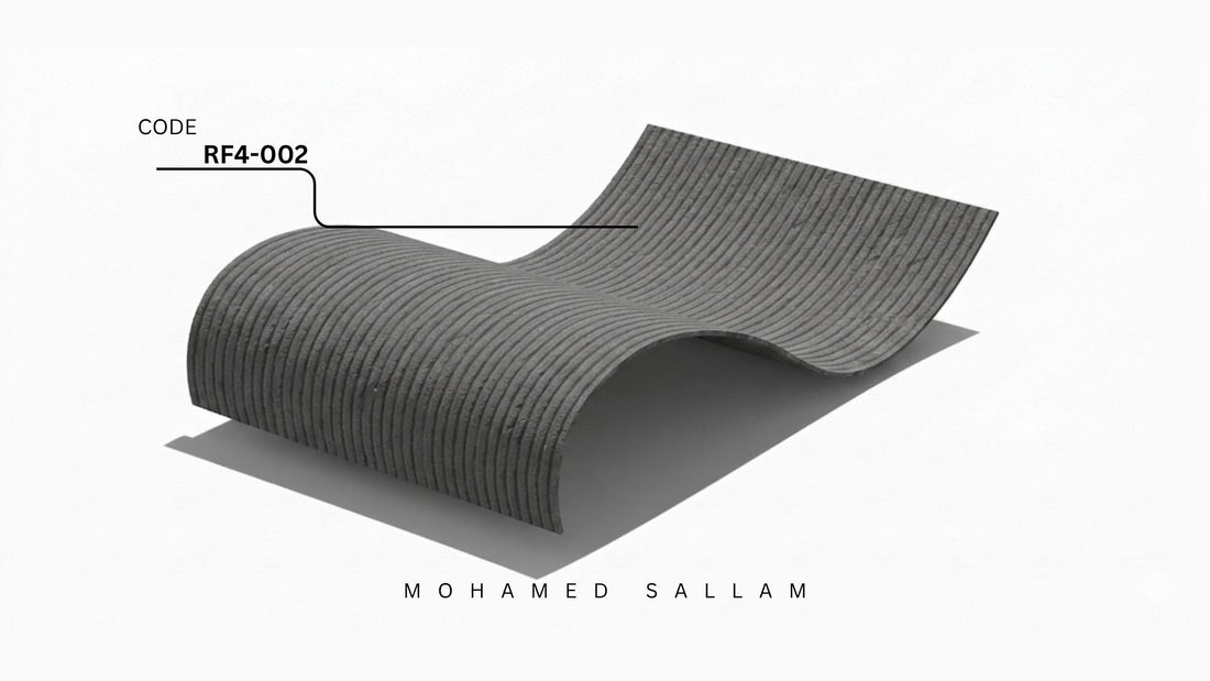 RF4-002 Charcoal Ribbed flexible stone veneer