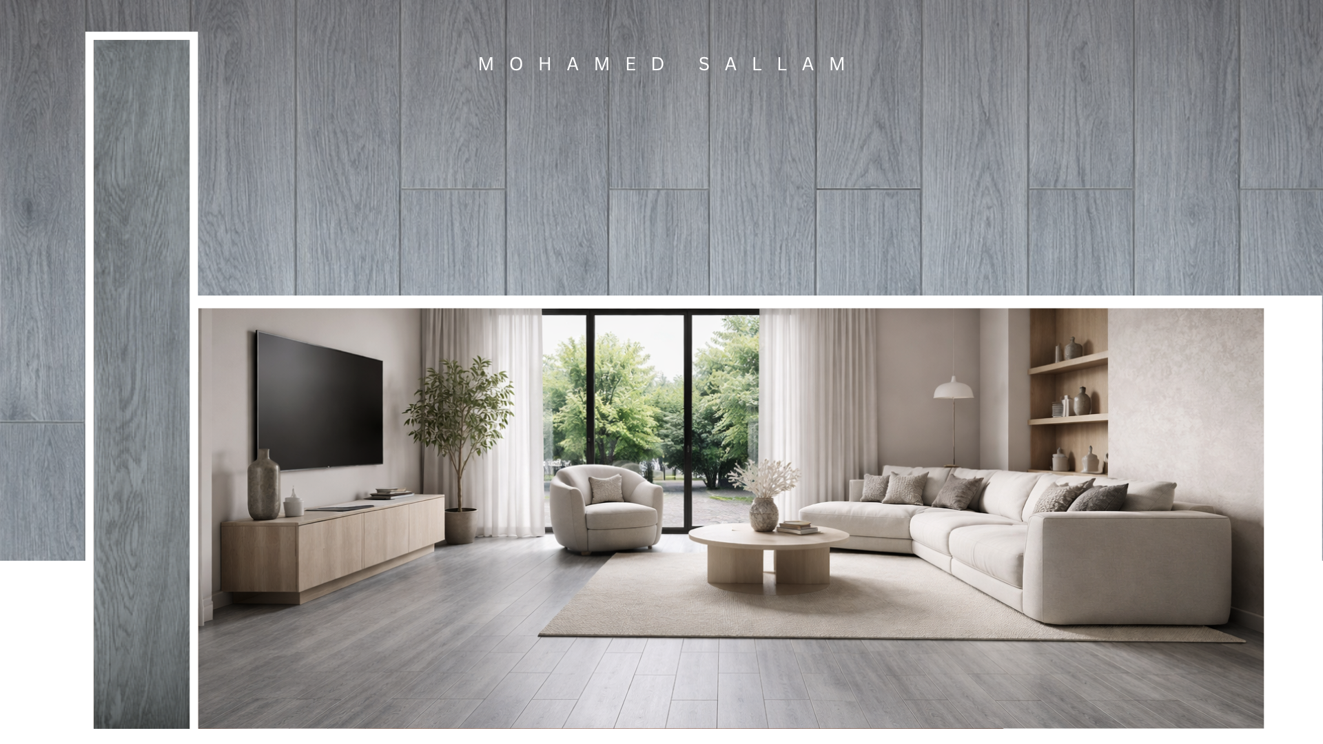 LS30 Cool Grey SPC flooring installed in living room
