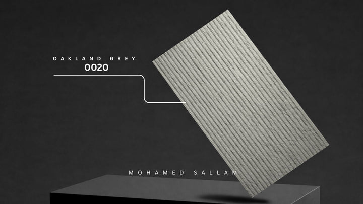 Oakland Grey (0020) - PU Foam Linear Texture
