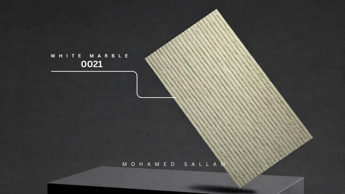 White Marble (0021) - PU Foam Linear Texture