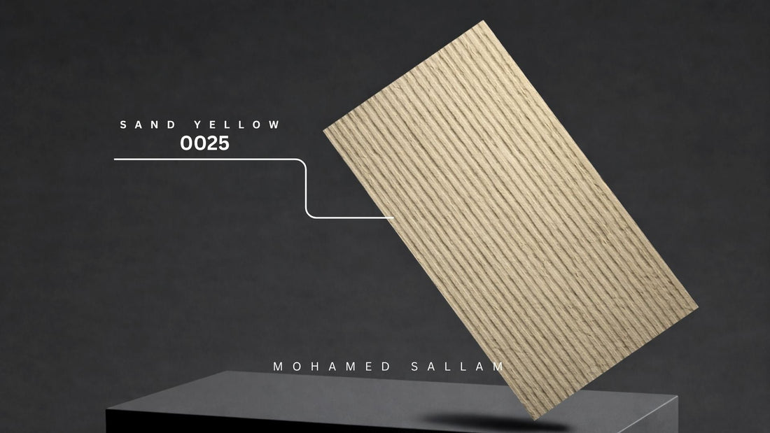 Sand Yellow (0025) - PU Foam Linear Texture