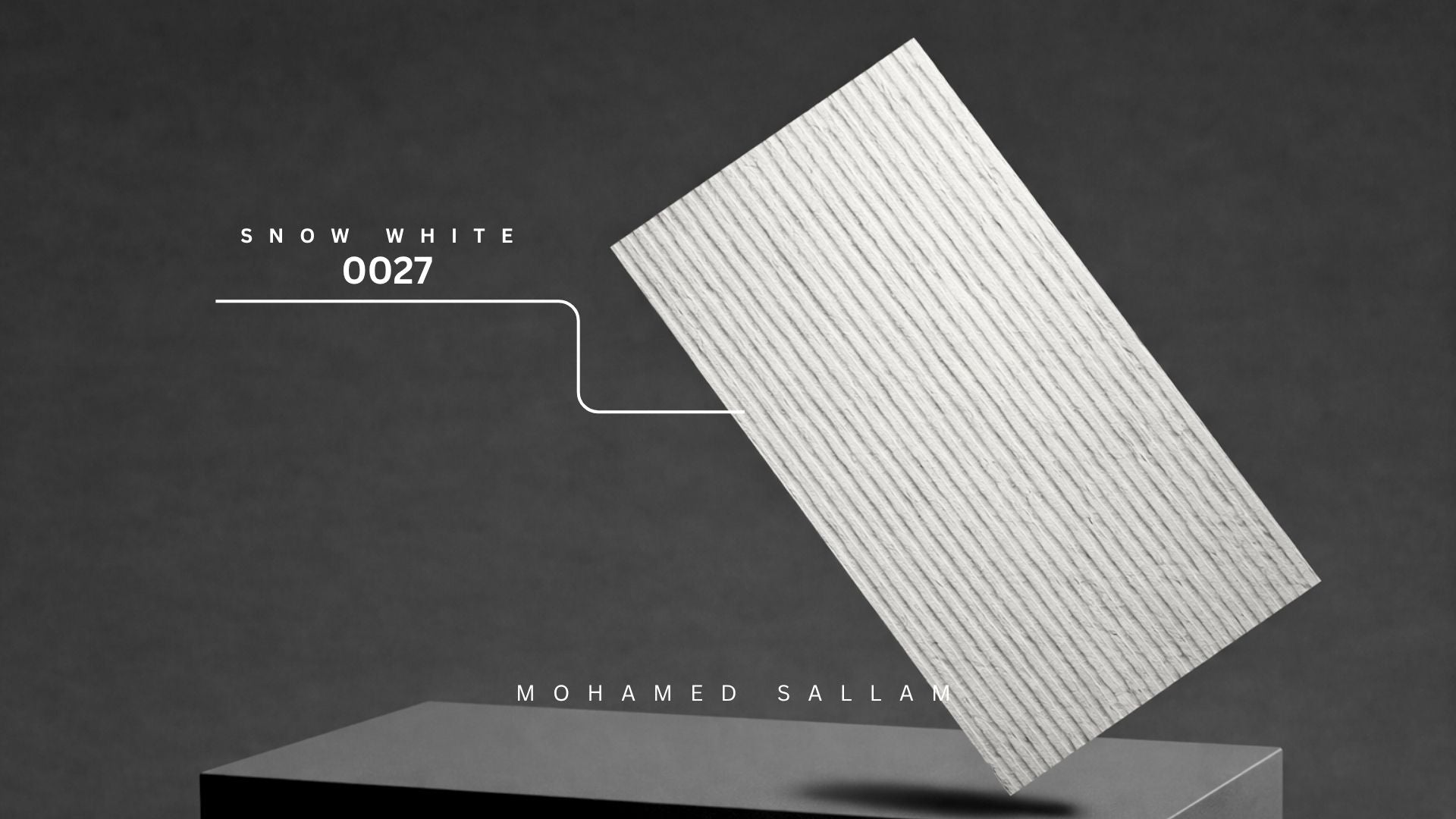 Snow White (0027) - PU Foam Linear Texture