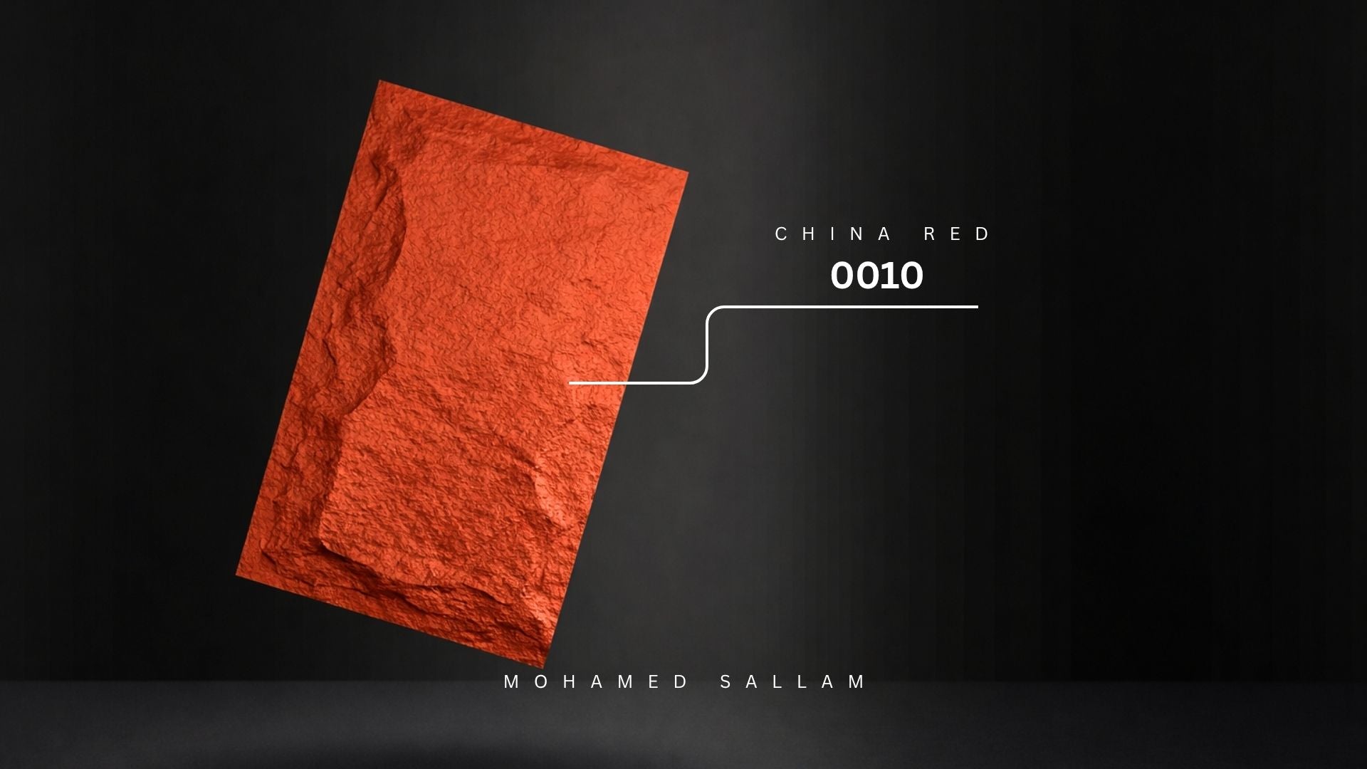 China Red (0010) - PU Foam Stone Texture