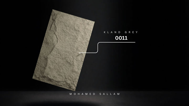 Kland Grey (0011) - PU Foam Stone Texture