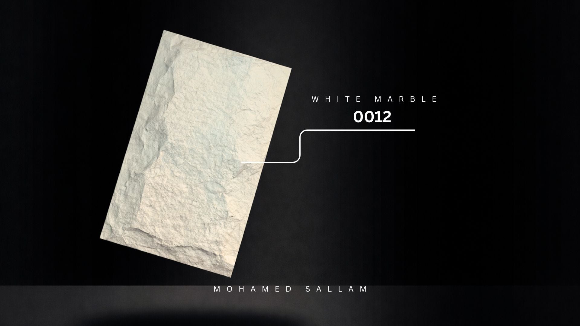 White Marble (0012) - PU Foam Stone Texture
