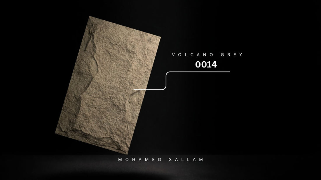 Volcano Grey (0014) - PU Foam Stone Texture